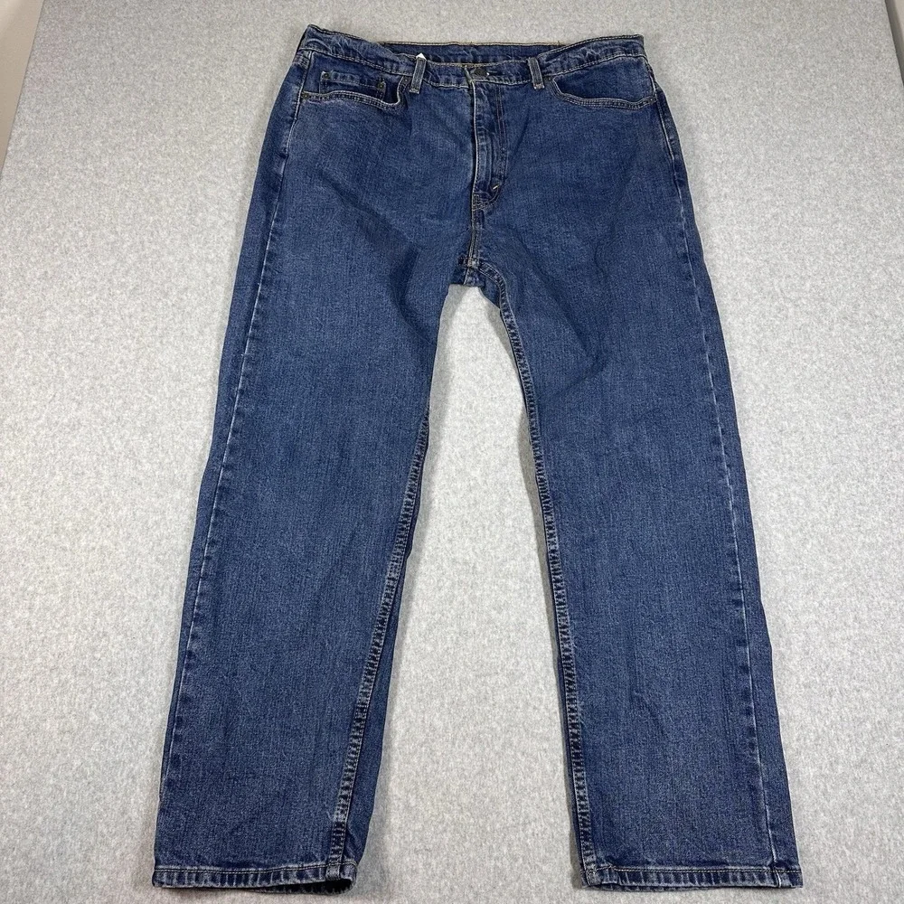 Levi's 505 Denim Jeans Men's 38x30 Straight Fit High Rise Blue Medium Wash